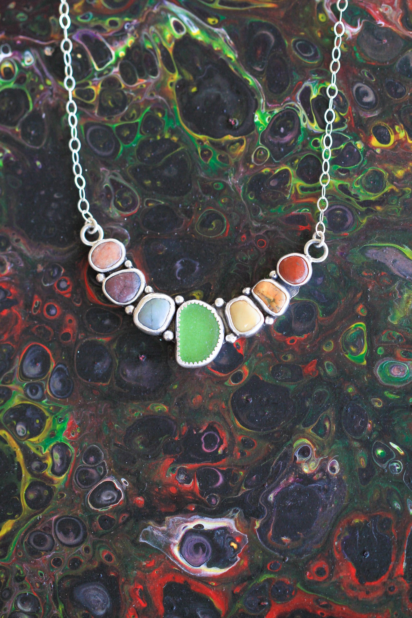 Rainbow with Sea Glass 2