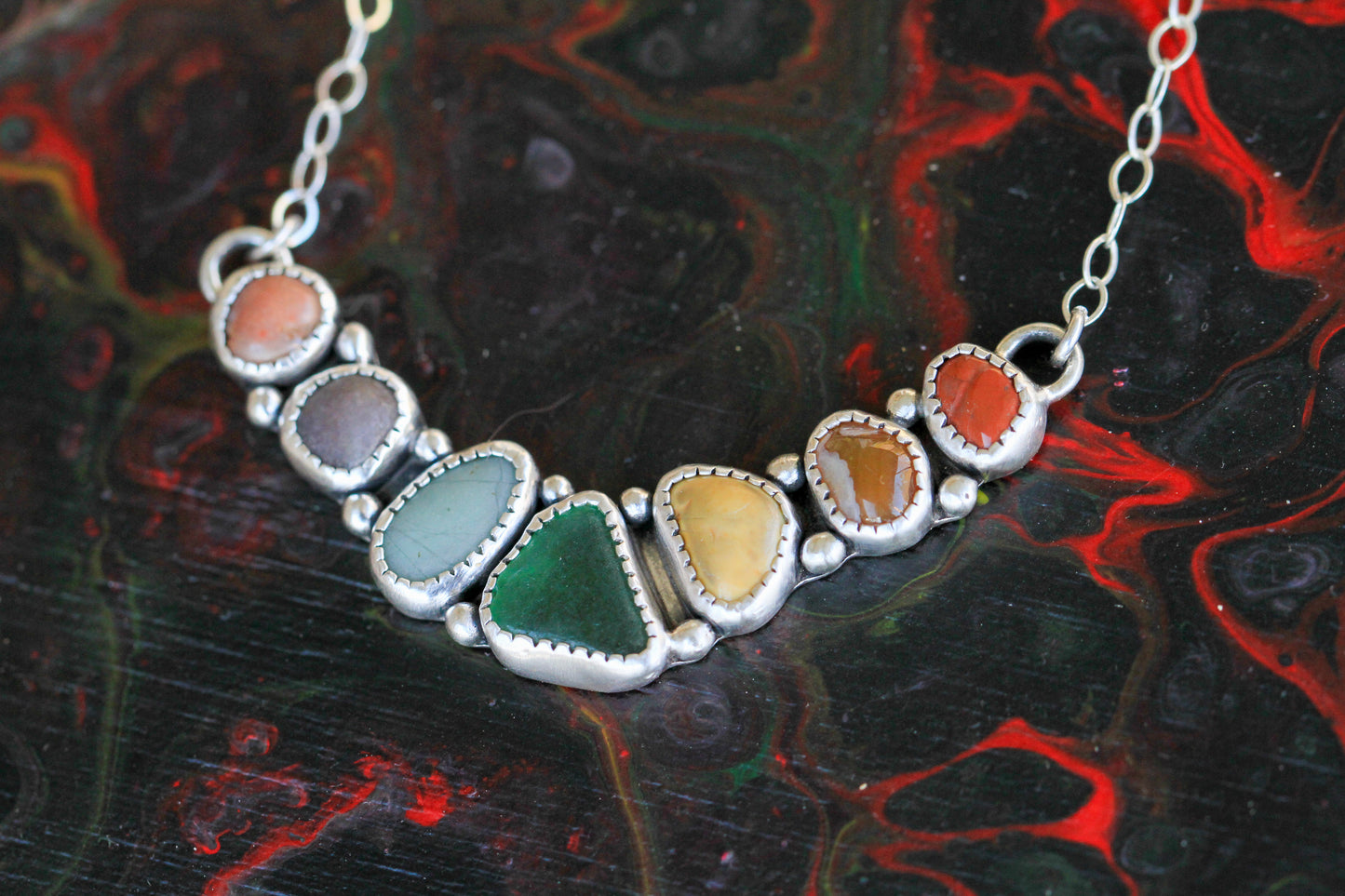 Rainbow with Sea Glass