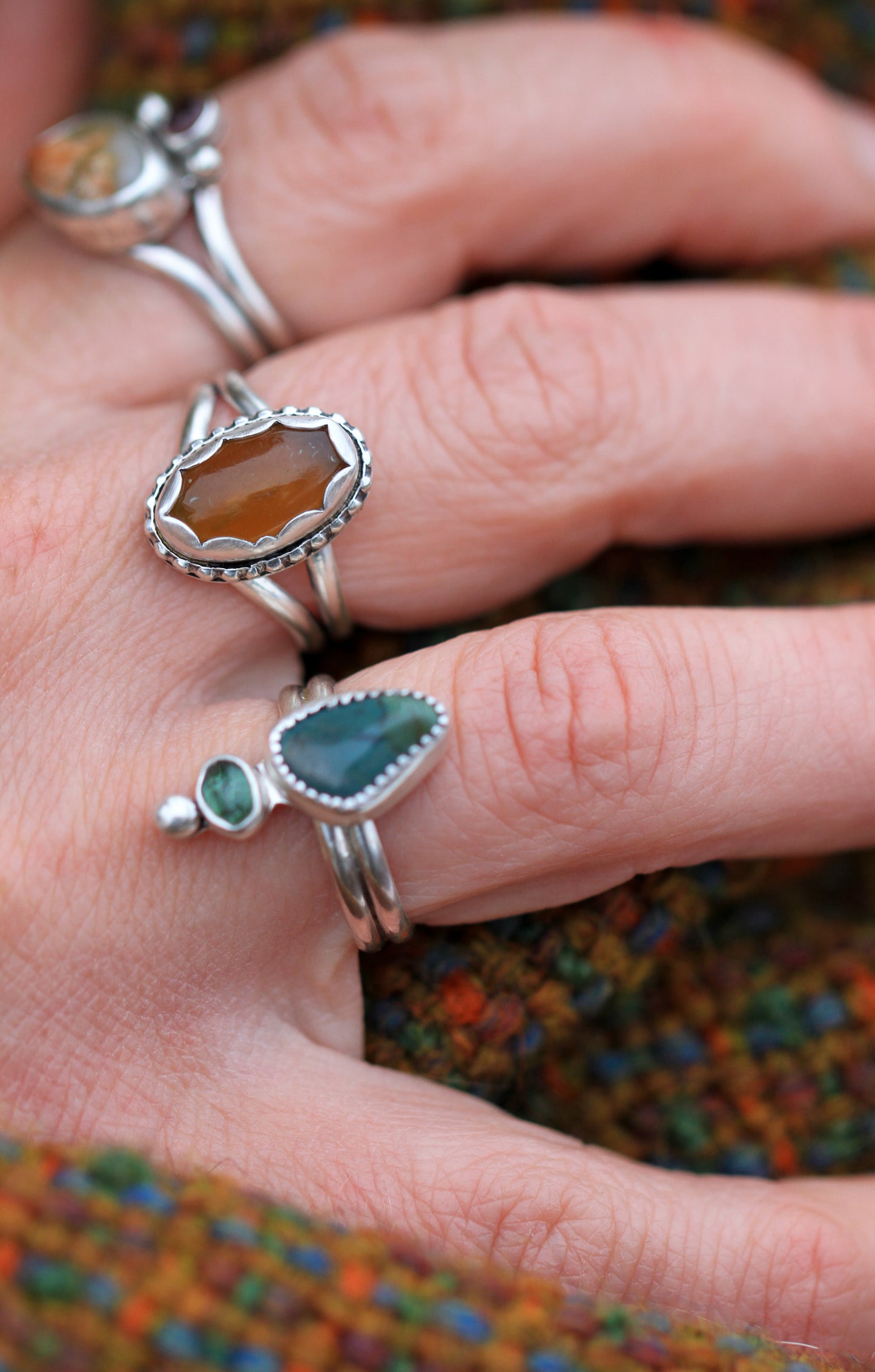 Beach Agate Ring