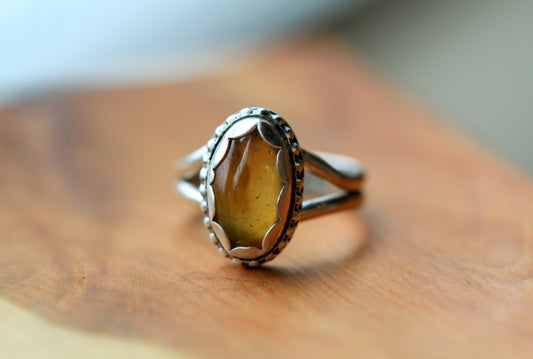 Beach Agate Ring