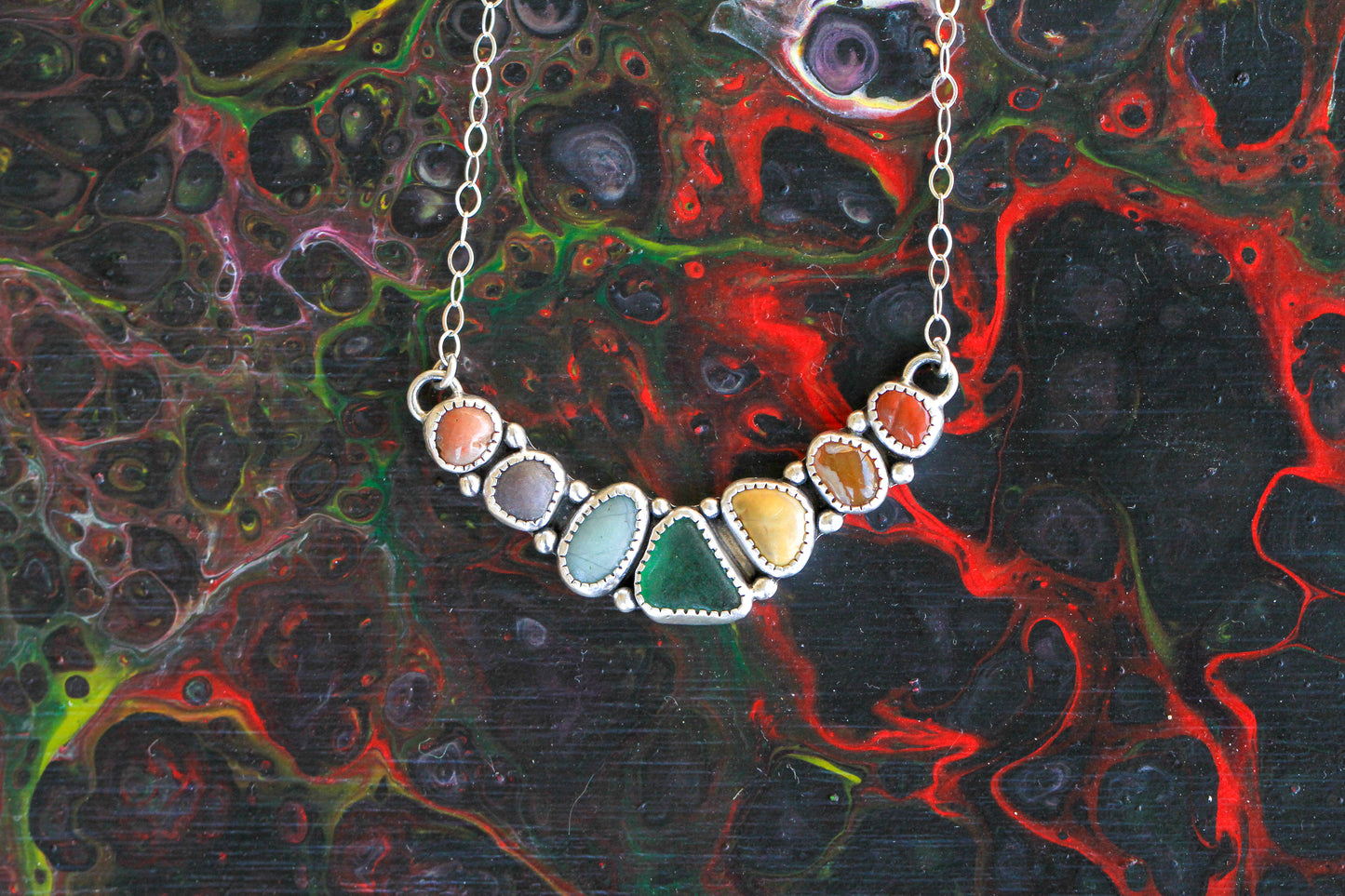 Rainbow with Sea Glass