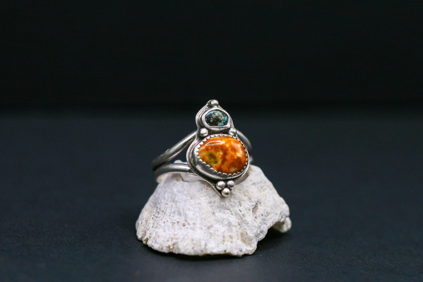 Agate and Turquoise ring